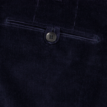 NWOT Rota Blue Cotton Coduroy Unlined Flat Front Handmade Pants 38W/54EU