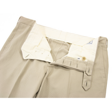 LNWOT Rota Tan Brushed Cotton Half Lined Flat Front Pants 38W/54EU