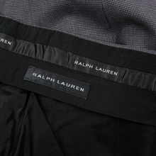 Ralph Lauren Black Label Grey Wool Puppy Houndstooth Side Tabs F Front Pants 37W