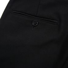 Polo Ralph Lauren Black Wool Satin Side Stripe Pleated Tuxedo Dress Pants 33W