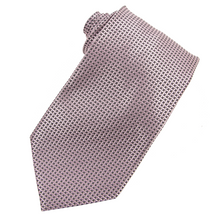 Esuvio Napoli Pink Microfiber Basketweave Handmade Glossy Bi-Fold Tipped 4" Tie