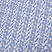 Peter Millar Blue White Grey Cotton Plaid Spread Collar Dress Shirt Large