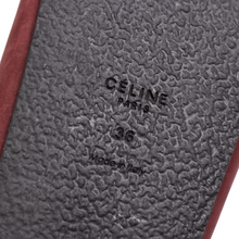 LNWOB Celine Paris Red Suede Leather Braided Raffia Slide Sandals 36EU/6US