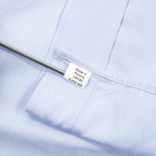 Ledbury Sky Blue Cotton Pin Point Slim Fit Spread Collar Dress Shirt 16.5US