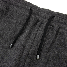 Aztech Mountain Grey Wool Cashmere Flannel Side Stripe Elastic Lounge Pants M