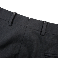 Z Zegna Anchor Grey Wool Slim Fit Half Lined Flat Front Dress Pants 36W