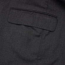 Samuelsohn Anchor Grey Loro Piana S120s Wool Top Stitch Vented 2Btn Jacket 42L