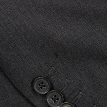 Samuelsohn Anchor Grey Loro Piana S120s Wool Top Stitch Vented 2Btn Jacket 42L