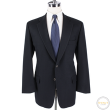 Paul Stuart Navy Blue Wool Twill Vented 2Btn Jacket 43R