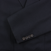 Paul Stuart Navy Blue Wool Twill Vented 2Btn Jacket 43R