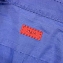 Isaia Napoli Baby Blue Cotton MOP Iridescent Spread Collar Dress Shirt 16.5US