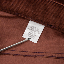 NWT $195 Engineered Garments Burgundy Cotton Workday Jean Cut Corduroy Pants 38W