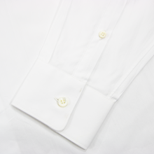 Z Zegna White Cotton Tommaso Slim Fit MOP Semi-Spread Dress Shirt 39EU/15.5US