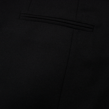 Hackett Black Wool Grosgrain Peak Lapel Side Tabs England Tuxedo Suit 44R