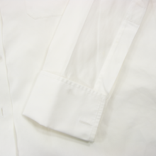 Turnbull & Asser White Cotton MOP French Cuff Semi-Spread Dress Shirt 17US