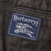 Burberry Grey Multi Color Wool H-Bone Striped Soft Tweed MiUSA 2Btn Jacket 44L