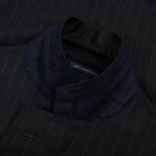 Brooks Brothers Madison Italy Black VBC Wool Striped 2Btn Full Canvas Jacket 44R