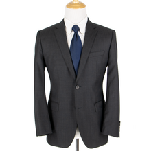 Hugo Boss Anchor Grey Wool Woven Top Stitch Glossy Vented 2Btn Jacket 40R
