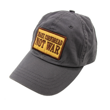 Billy Reid Ash Grey Make Cornbread Not War Patch Unstructured Belted Hat Cap