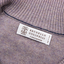 Brunello Cucinelli Heather 100% Cashmere Knit Bomber Sweater Jacket 52EU/ L