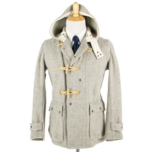 Engineered Garments Grey Wool Tweed Hooded Toggle Duffle Coat Medium