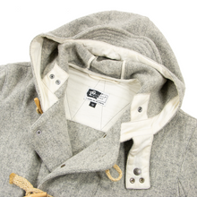 Engineered Garments Grey Wool Tweed Hooded Toggle Duffle Coat Medium