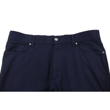 NWOT CURRENT Zegna Blue Wool Blend Flat Front 5-Pocket Jean Cut Pants 36W