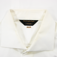 Zegna Couture White MOP Btns French Cuff Spread Collar Dress Shirt 40EU/15.75US