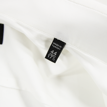 Zegna White Trofeo Cotton MOP Buttons Spread Collar Dress Shirt 44EU/17.5US