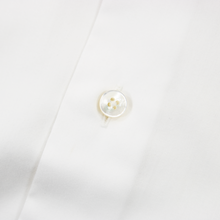 CURRENT Zegna White Cotton MOP Spread Collar Dress Shirt 39EU/15.5US