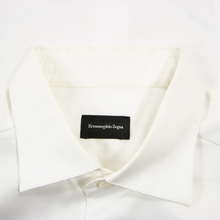 CURRENT Zegna White Cotton MOP Spread Collar Dress Shirt 39EU/15.5US