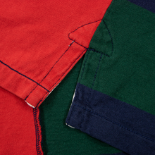 VINTAGE Polo Ralph Lauren Red Blue Green Cotton Jockey Club Polo Shirt XL