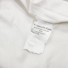 Zegna Couture White Cotton MOP Spread Collar Bodysuit Dress Shirt 42EU/16.5US