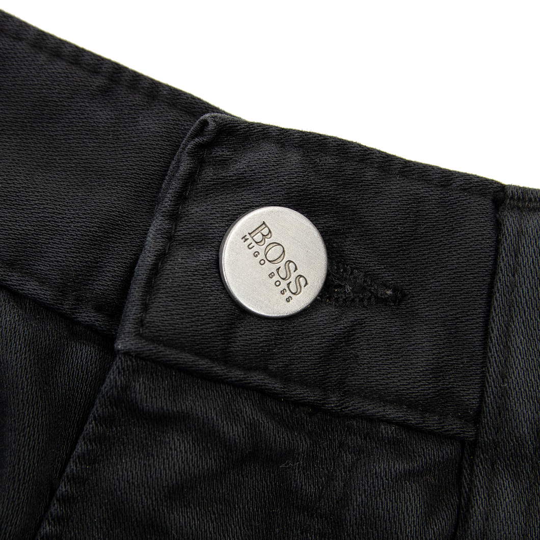 Hugo Oakland Black Cotton Cashmere Flat Front 5-Pocket Jean Cut – Ownly Luxury