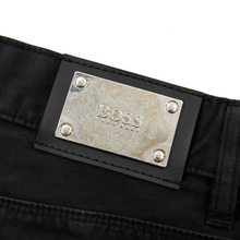 Hugo Boss Oakland Black Cotton Cashmere Flat Front 5-Pocket Jean Cut Pants 32W