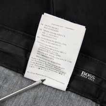 Hugo Boss Oakland Black Cotton Cashmere Flat Front 5-Pocket Jean Cut Pants 32W