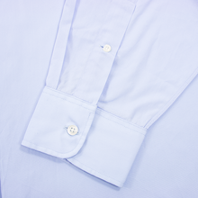 Paul Stuart Sky Blue Cotton Woven Semi-Spread Collar Dress Shirt 18.5US