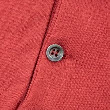 Brunello Cucinelli Strawberry Cotton MOP Knit Piped Polo Sweater 3XL/58EU