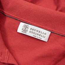 Brunello Cucinelli Strawberry Cotton MOP Knit Piped Polo Sweater 3XL/58EU