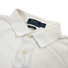 Polo Ralph Lauren Ivory White Cotton Pique Short Sleeve Custom Fit Polo Shirt M