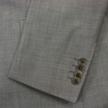 Dolce & Gabbana Italy Coin Grey Wool Woven Lined Vented 2Btn Jacket 40R