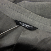 Dolce & Gabbana Italy Coin Grey Wool Woven Lined Vented 2Btn Jacket 40R