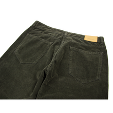 NWT $350 Boglioli Forest Green Cotton Corduroy Jean Cut Flat Front Pants 34W