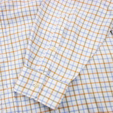 Hickey Freeman Multi-Color Cotton Tattersall Plaid Spread Dress Shirt 17.5US