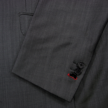 Mark Marengo Savile Row Slate Grey Wool Mohair Twill Handmade Glossy Jacket 44R