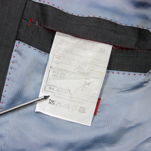 Mark Marengo Savile Row Slate Grey Wool Mohair Twill Handmade Glossy Jacket 44R