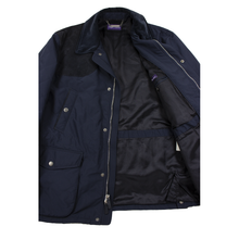 Ralph Lauren Purple Label Blue Polyester Suede Shoulder Corduroy Clr Jacket XXL