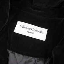 NWT Officine Generale Black Cotton Velvet Padded Blouson Jacket XL