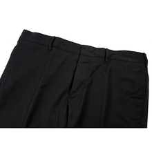Prada Charcoal Grey Wool Twill Glossy Flat Front Trouser Pants 46EU/33W
