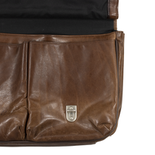 Samsonite Brown Leather 113 Business Class Messenger Bag